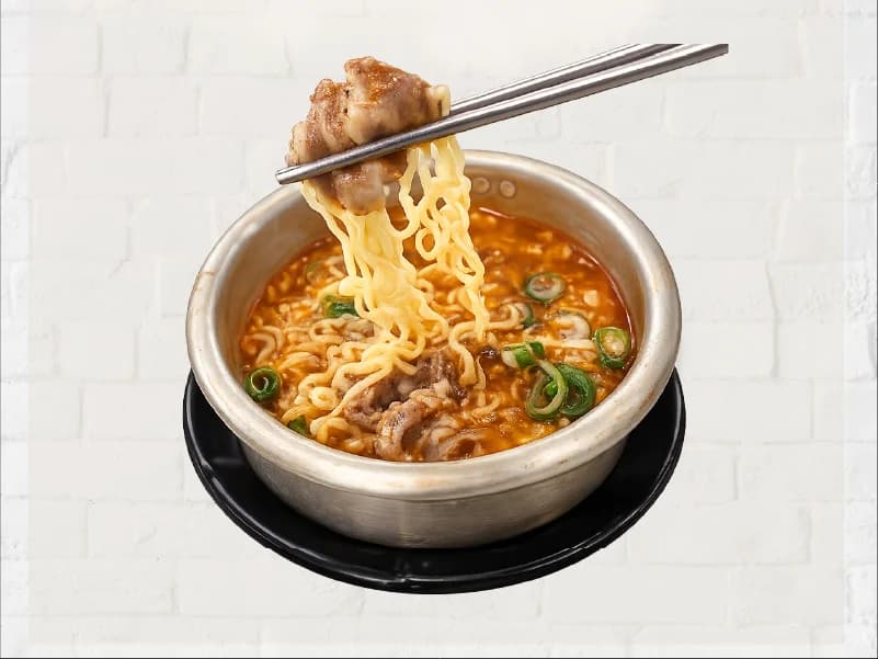 ramen gầu bò cay