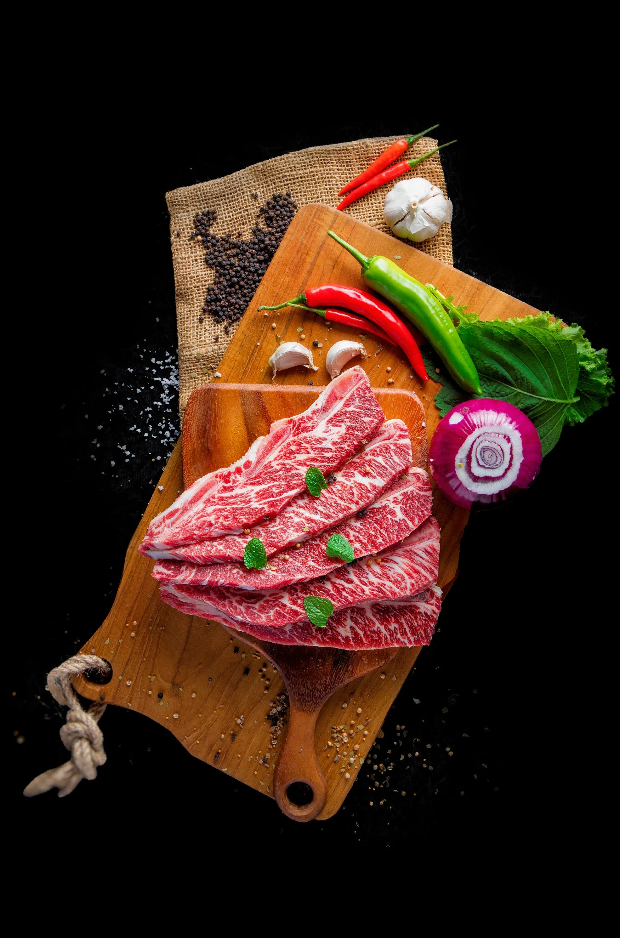 Dẻ sườn bò Mỹ La Ga Bi (ướp)