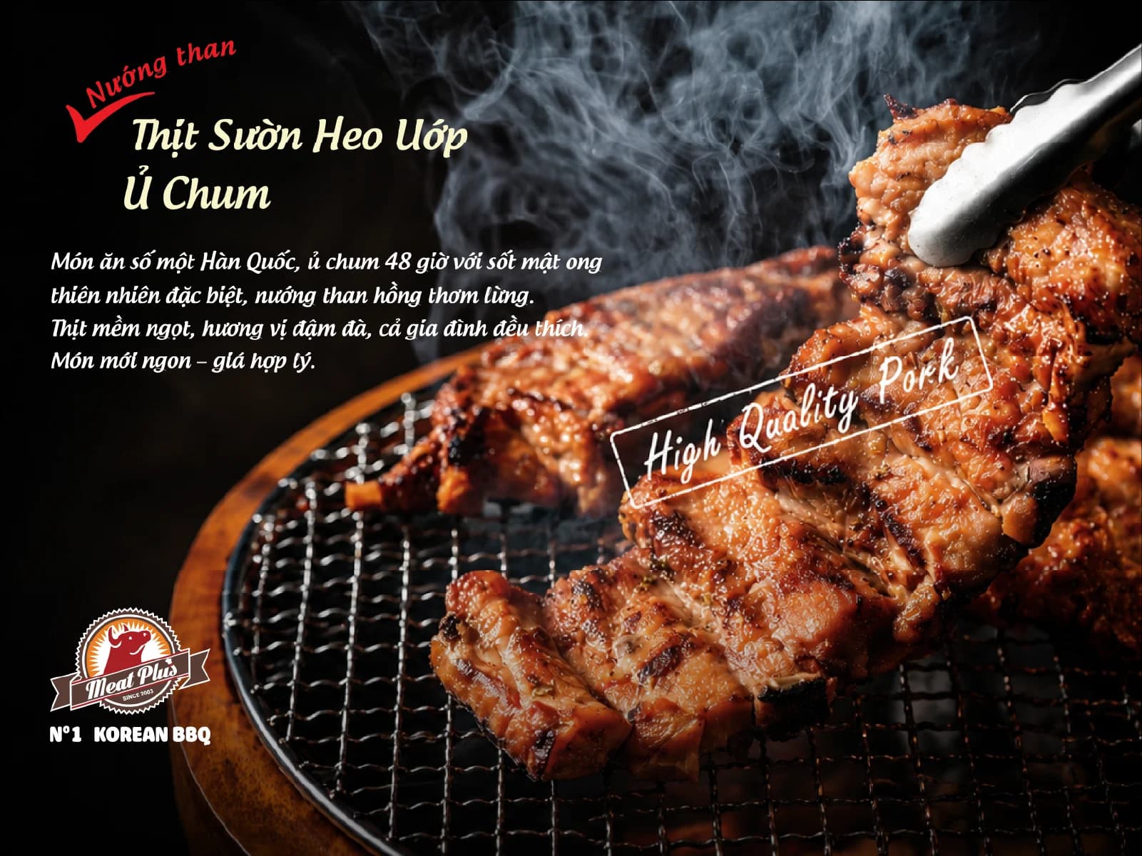 BẠN ĐÃ THỬ SƯỜN HEO ƯỚP Ủ CHUM TẠI MEAT PLUS CHƯA?
