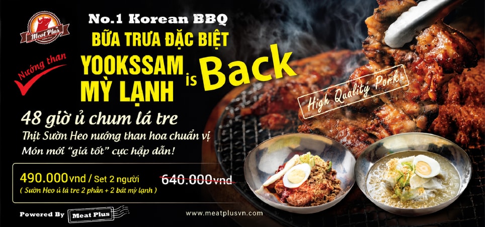 Bữa trưa đặc biệt tại Meat Plus